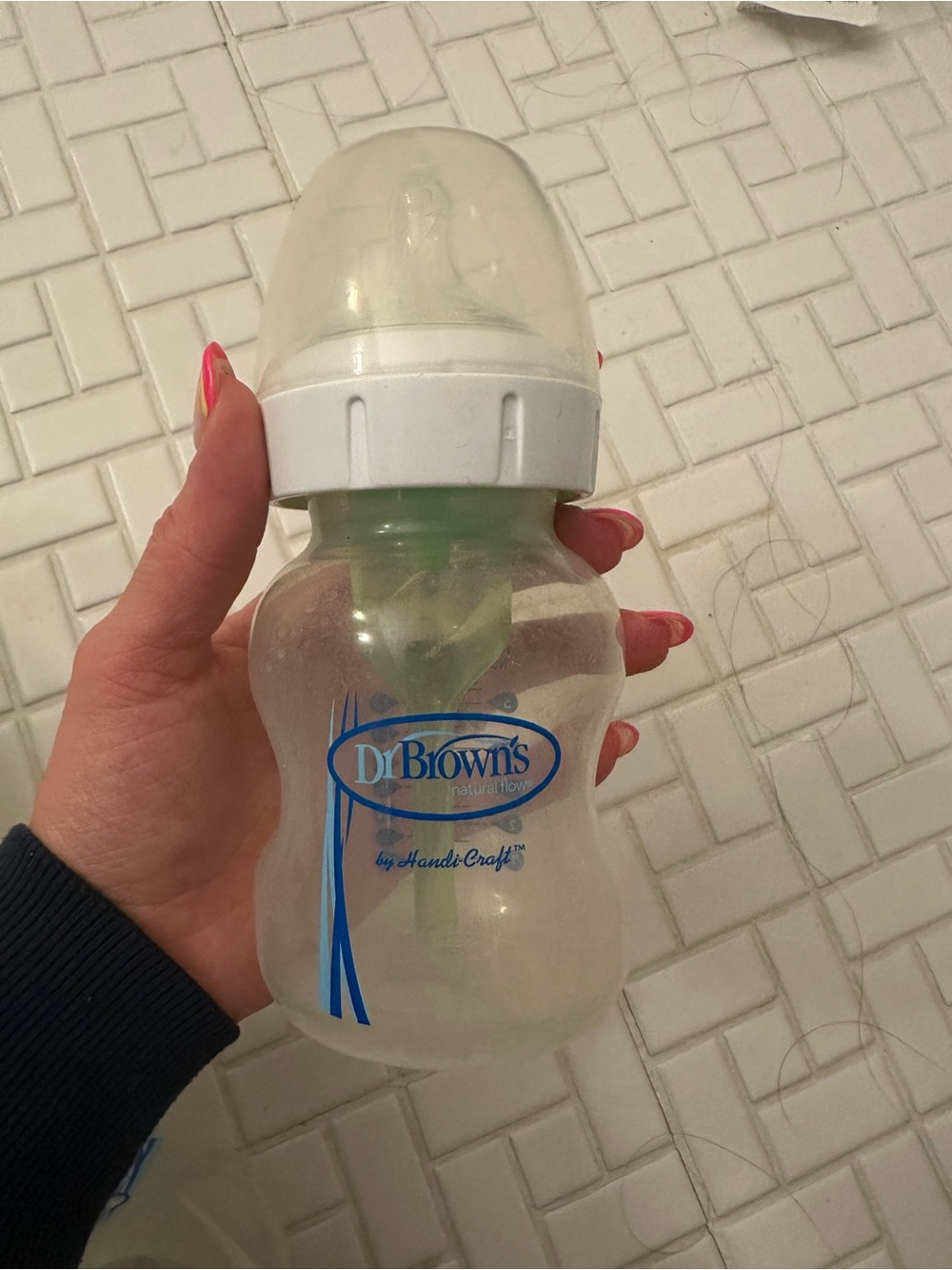 Dr. Brown's Clear Plastic 5-Oz Wide-mouth Baby Bottles with Vent - set of 7